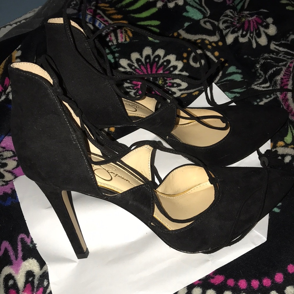 Jessica simpson lace up heels